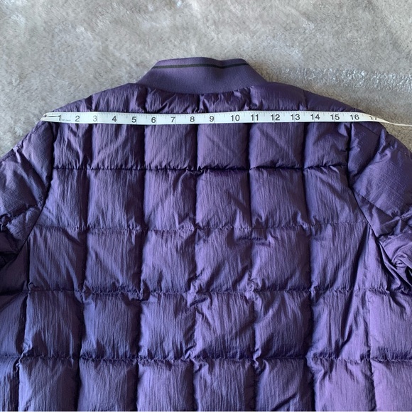 Trina by Trina Turk purple down lined bomber jacket - Picture 15 of 16